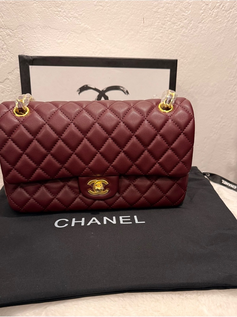 BURGUNDY BAG